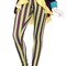 Womens Wicked Joker Costume Sequin Velvet Jacket With Bow Tie And Striped Leggings